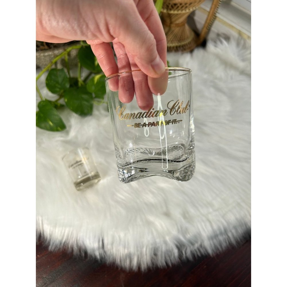 Vintage Canadian club whisky glasses tumblers “be apart of it” new in box